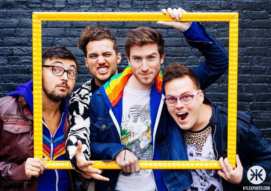 WALK THE MOON loves the Aviator Nation Rainbow hoodie!