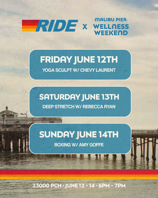 RIDE × Malibu Pier Wellness Weekend
