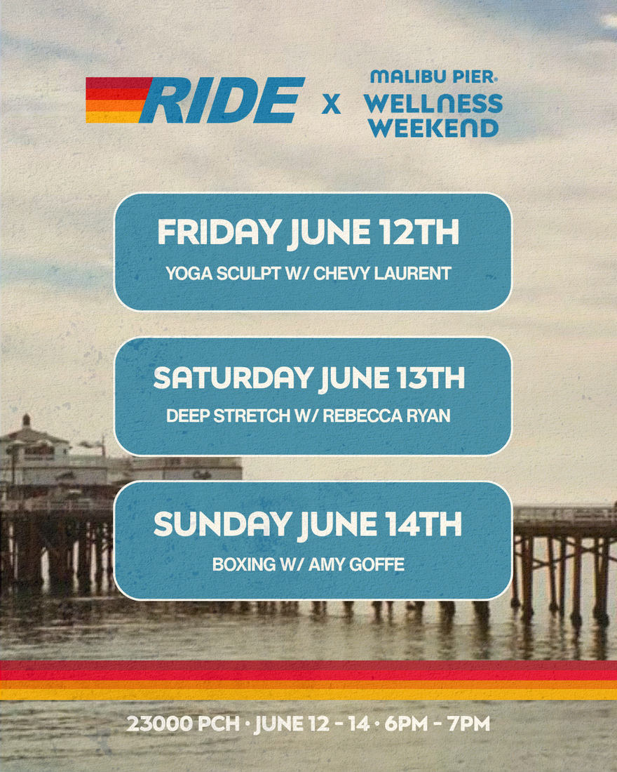 RIDE × Malibu Pier Wellness Weekend