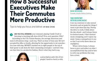 A screen grab of an article highlighting Paige as an executive