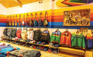 An image of the interior of an Aviator Nation retail store
