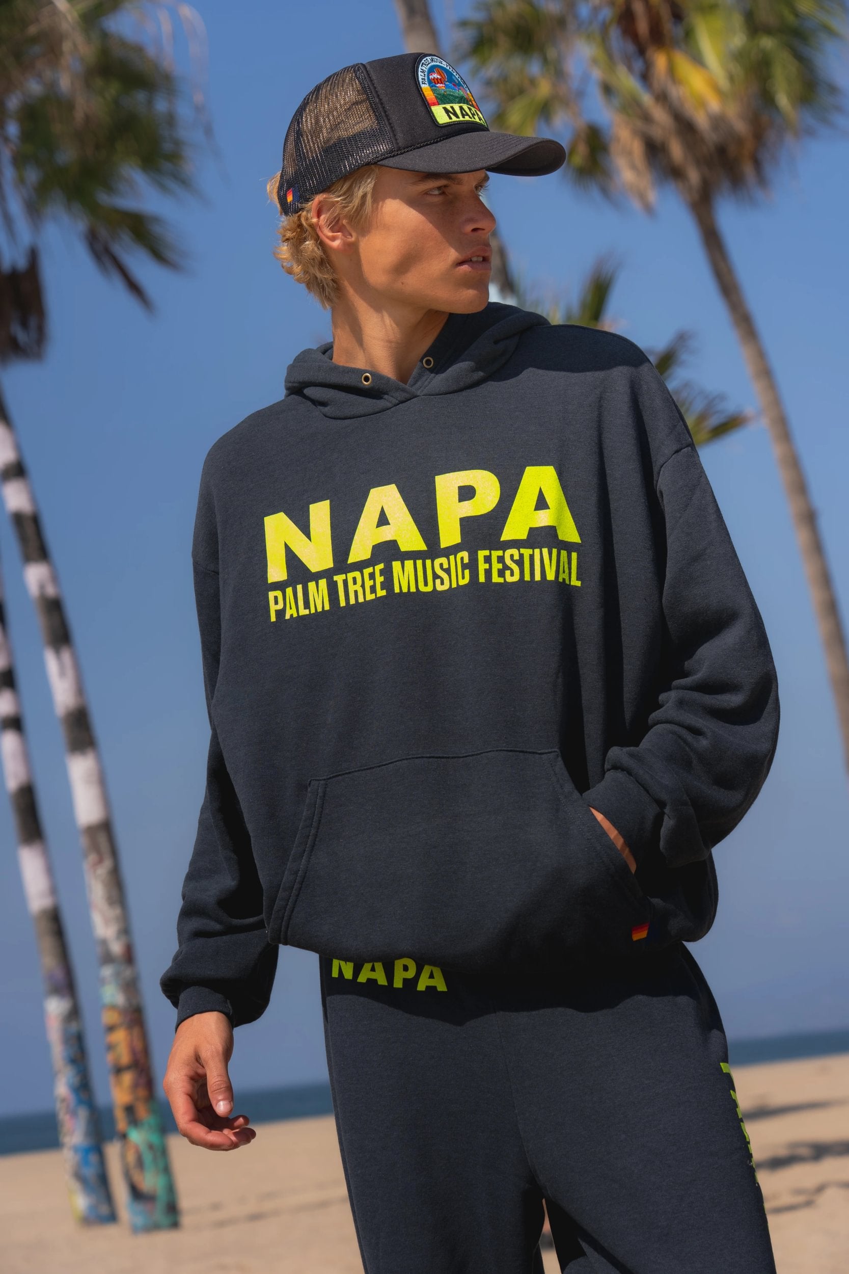 Los Angeles Rams Sticker Palm Tree Festival Napa 2026 Collection β Aviator Nation