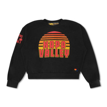 PALM TREE FEST NAPA 2025 CREW SWEATSHIRT RELAXED - BLACK