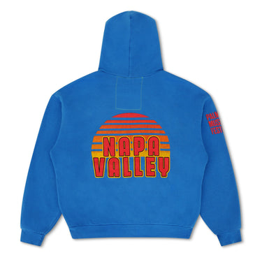 PALM TREE FEST NAPA 2025 PULLOVER HOODIE RELAXED - ADVENTURE BLUE