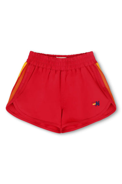 5 Stripe Flex Jogger Short Kid's Shorts Red | Aviator Nation
