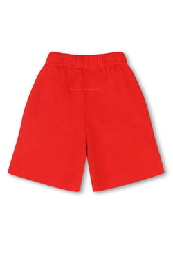 SMILEY KIDS SWEATSHORTS - RED