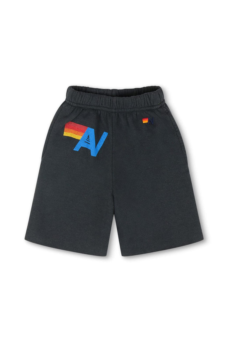 LOGO KIDS SWEATSHORTS - CHARCOAL