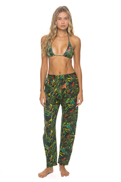UNISEX COTTON LUXE POPLIN RELAXED PANT - VINTAGE BLACK // JUNGLE