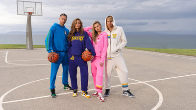 Aviator Nation NBA drop on an outdoor basketball court