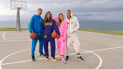 Aviator Nation NBA drop on an outdoor basketball court