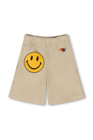 SMILEY KIDS SWEATSHORTS - SAND