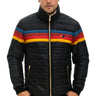4 STRIPE JACKET - BLACK Men's Outerwear Aviator Nation 