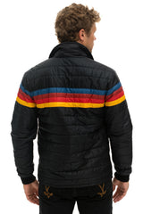4 STRIPE JACKET - BLACK Men's Outerwear Aviator Nation 