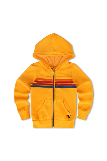 KID'S 5 STRIPE HOODIE - GOLD
