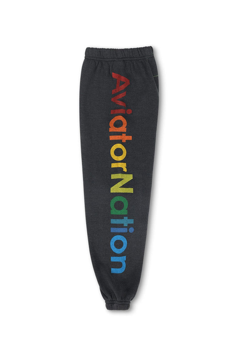 KID'S AVIATOR NATION VENICE SWEATPANTS - CHARCOAL