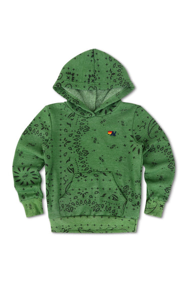 KID'S BANDANA PULLOVER HOODIE - PALM