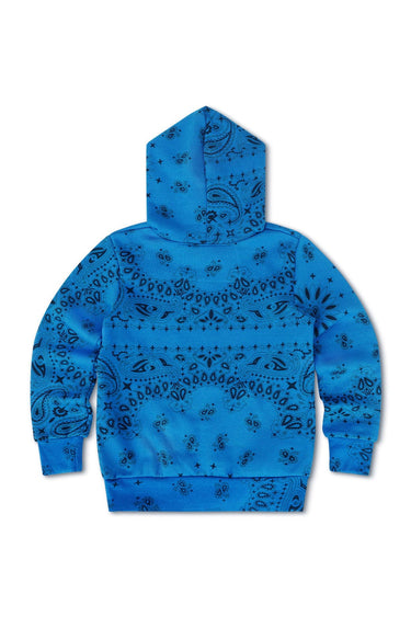 KID'S BANDANA PULLOVER HOODIE - ADVENTURE BLUE