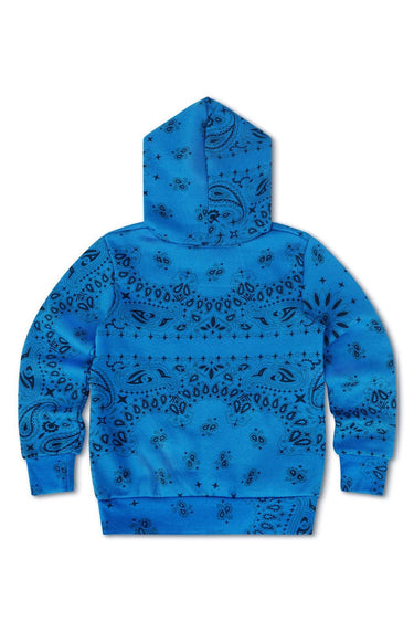 KID'S BANDANA PULLOVER HOODIE - ADVENTURE BLUE