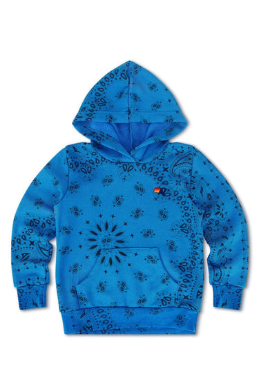 KID'S BANDANA PULLOVER HOODIE - ADVENTURE BLUE