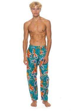 UNISEX COTTON LUXE POPLIN RELAXED PANT - BLUE // HAWAII