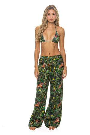 COTTON LUXE WOMENS WIDE LEG PANT - VINTAGE BLACK // JUNGLE