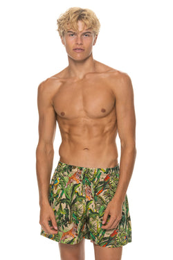 MEN'S COTTON LUXE POPLIN RELAXED SHORT - VINTAGE WHITE // JUNGLE