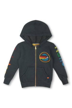 KID'S AVIATOR NATION HAMPTONS ZIP HOODIE - CHARCOAL