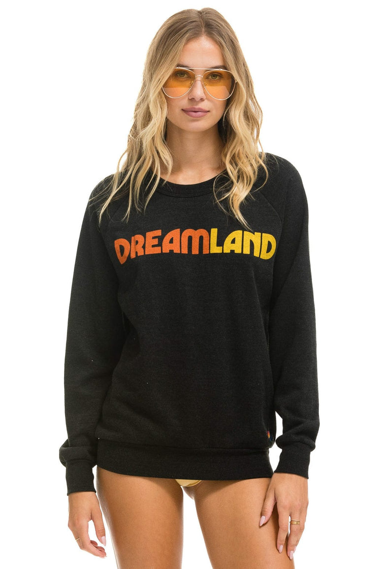 DREAMLAND LOGO CREW SWEATSHIRT - BLACK