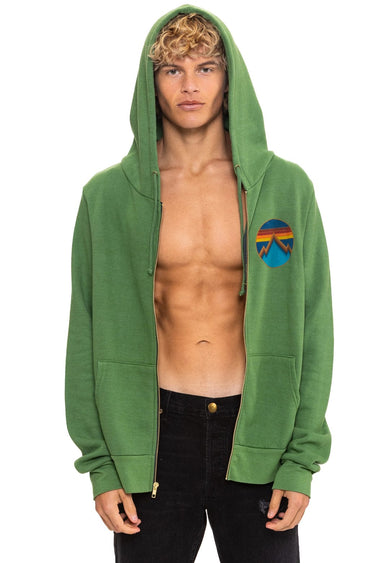ALL SEASONS CIRCLE ZIP HOODIE - PALM