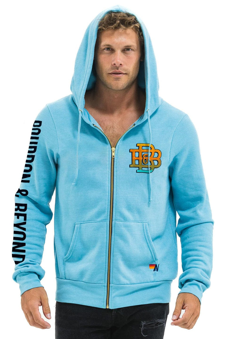 BOURBON AND BEYOND 2025 ZIP HOODIE RELAXED - AQUA