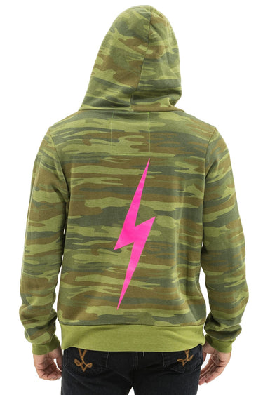 BOLT HOODIE - CAMO // NEON PINK