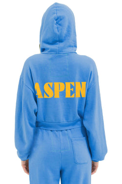 UP IN THE SKY 2026 CROPPED ZIP HOODIE - OCEAN