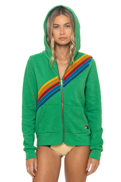 DISCO ZIP HOODIE - KELLY GREEN