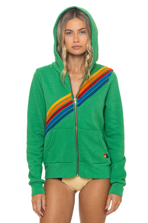 DISCO ZIP HOODIE - KELLY GREEN
