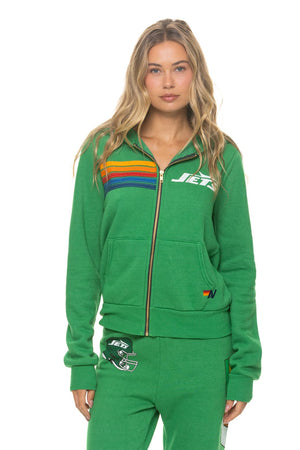 NEW YORK JETS ZIP HOODIE - KELLY GREEN