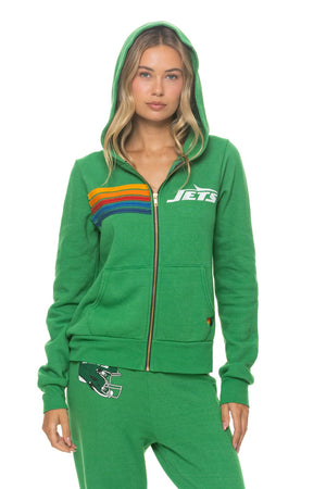 NEW YORK JETS ZIP HOODIE - KELLY GREEN