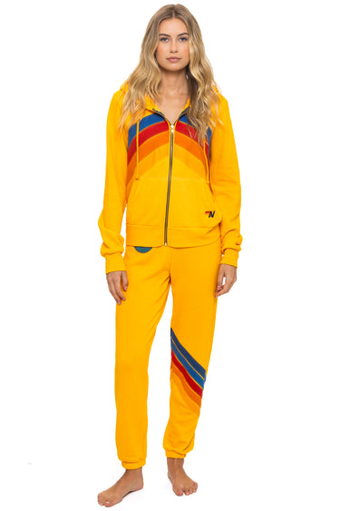 ALL SEASONS CIRCLE CHEVRON SWEATPANTS - GOLD