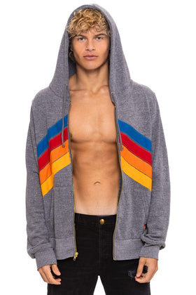 MOUNTAIN STITCH CHEVRON 4 ZIP HOODIE