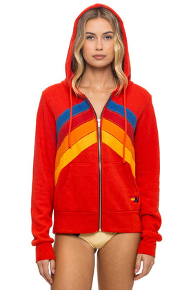 MOUNTAIN STITCH CHEVRON 4 ZIP HOODIE