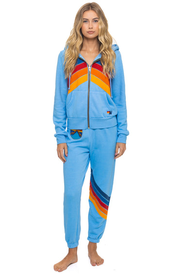ALL SEASONS CIRCLE CHEVRON SWEATPANTS - SKY