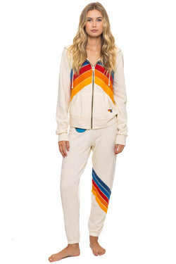 ALL SEASONS CIRCLE CHEVRON SWEATPANTS - VINTAGE WHITE