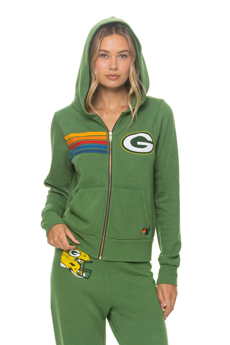 GREEN BAY PACKERS ZIP HOODIE - PALM