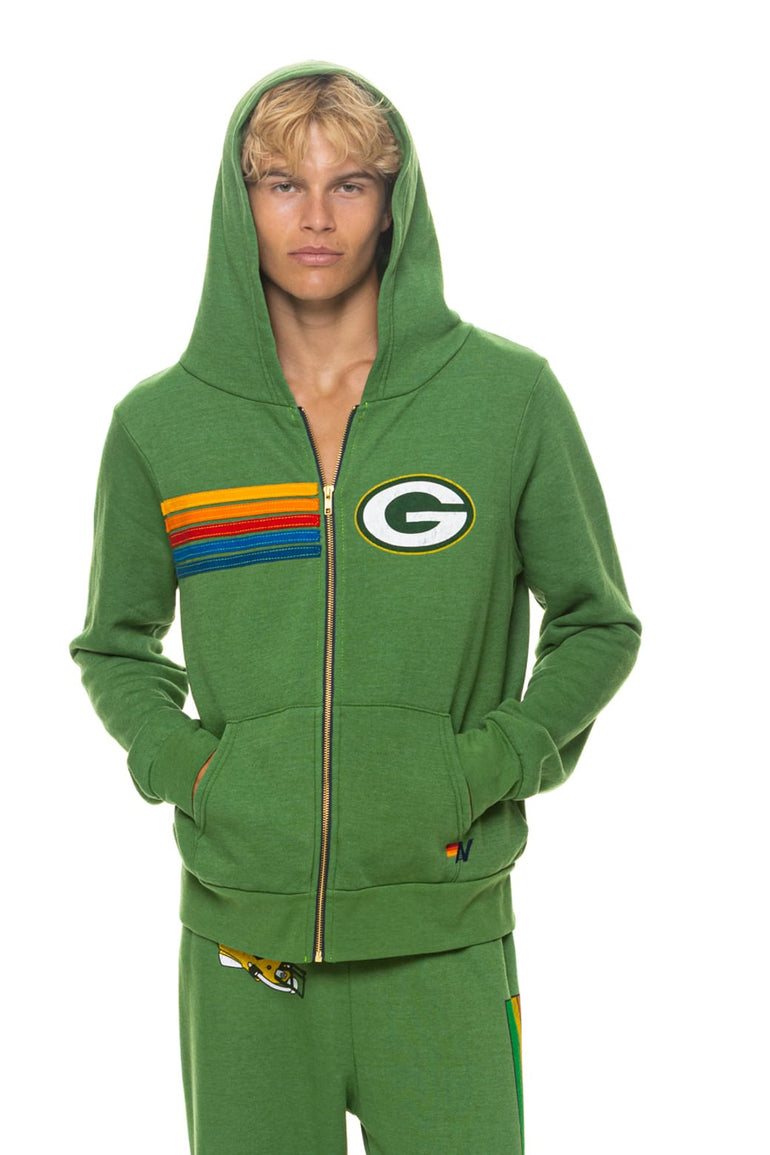 GREEN BAY PACKERS ZIP HOODIE - PALM