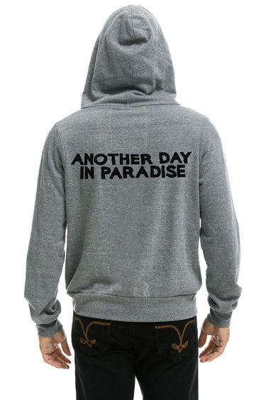 ANOTHER DAY IN PARADISE HOODIE - HEATHER GREY