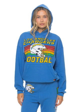 LOS ANGELES CHARGERS HELMET RELAXED PULLOVER HOODIE - COBALT