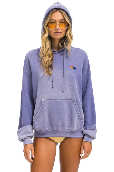 ESSENTIAL RELAXED PULLOVER HOODIE - FADED GRAPE – Aviator Nation display picture 2