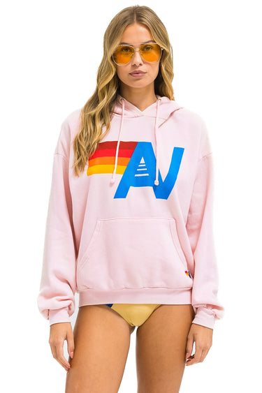 LOGO PULLOVER RELAXED HOODIE - NEON PINK
