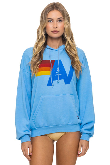 LOGO PULLOVER RELAXED HOODIE - SKY
