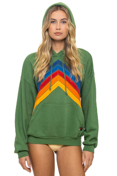 MOUNTAIN STITCH CHEVRON PULLOVER HOODIE RELAXED - PALM – Aviator