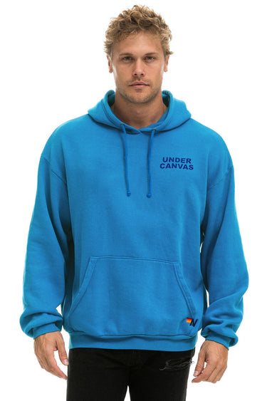 UNDER CANVAS RELAXED PULLOVER HOODIE - COBALT